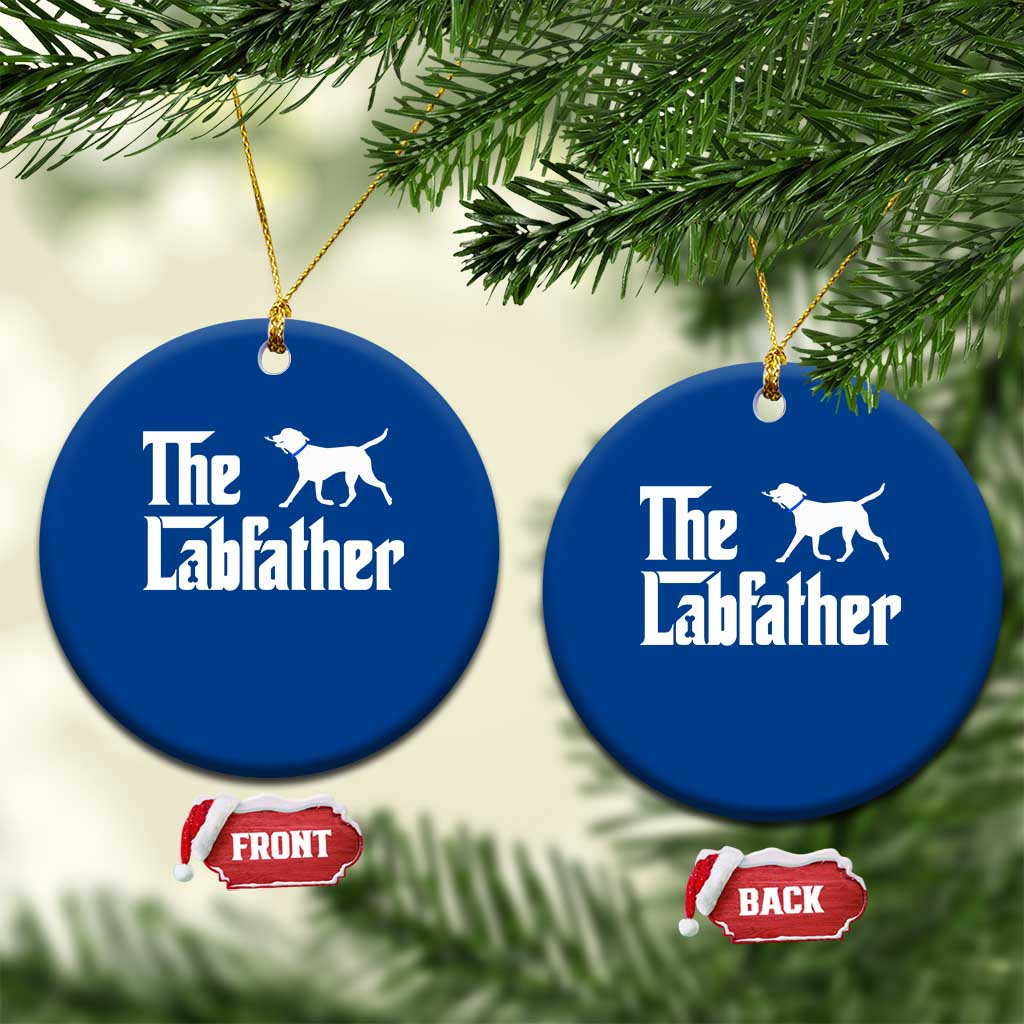 Funny Labrador Dad Ceramic Ornament The Lab Father Fathers Day Gifts For Dog Lovers Dad