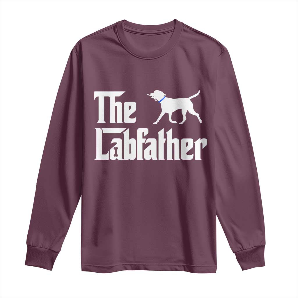 Funny Labrador Dad Long Sleeve Shirt The Lab Father Fathers Day Gifts For Dog Lovers Dad
