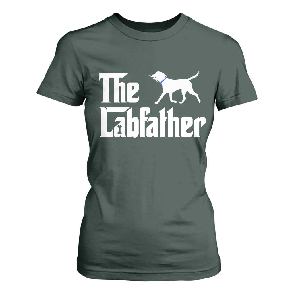 Funny Labrador Dad T Shirt For Women The Lab Father Fathers Day Gifts For Dog Lovers Dad