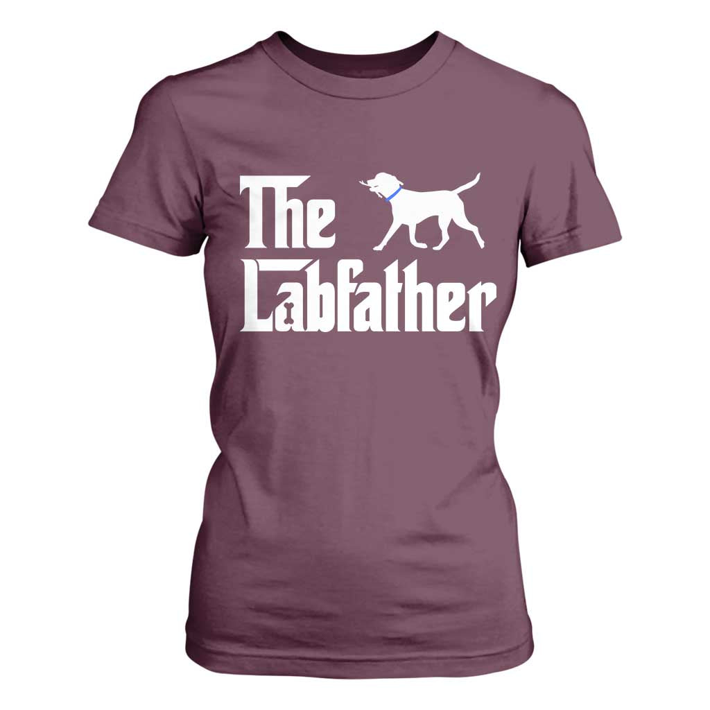 Funny Labrador Dad T Shirt For Women The Lab Father Fathers Day Gifts For Dog Lovers Dad