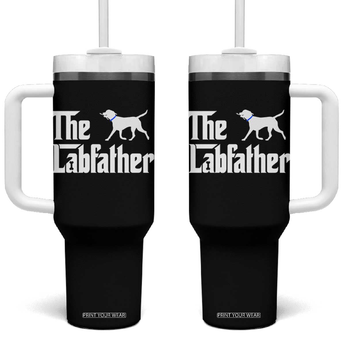Funny Labrador Dad Tumbler With Handle The Lab Father Fathers Day Gifts For Dog Lovers Dad