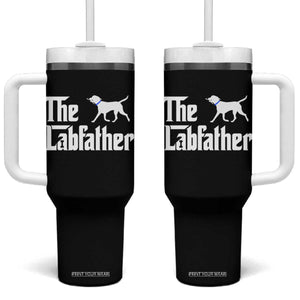Funny Labrador Dad Tumbler With Handle The Lab Father Fathers Day Gifts For Dog Lovers Dad
