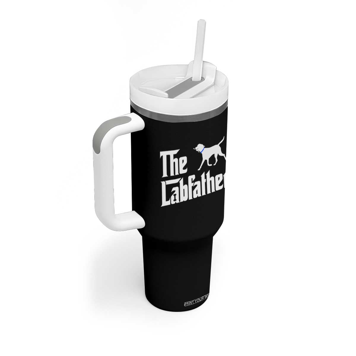 Funny Labrador Dad Tumbler With Handle The Lab Father Fathers Day Gifts For Dog Lovers Dad