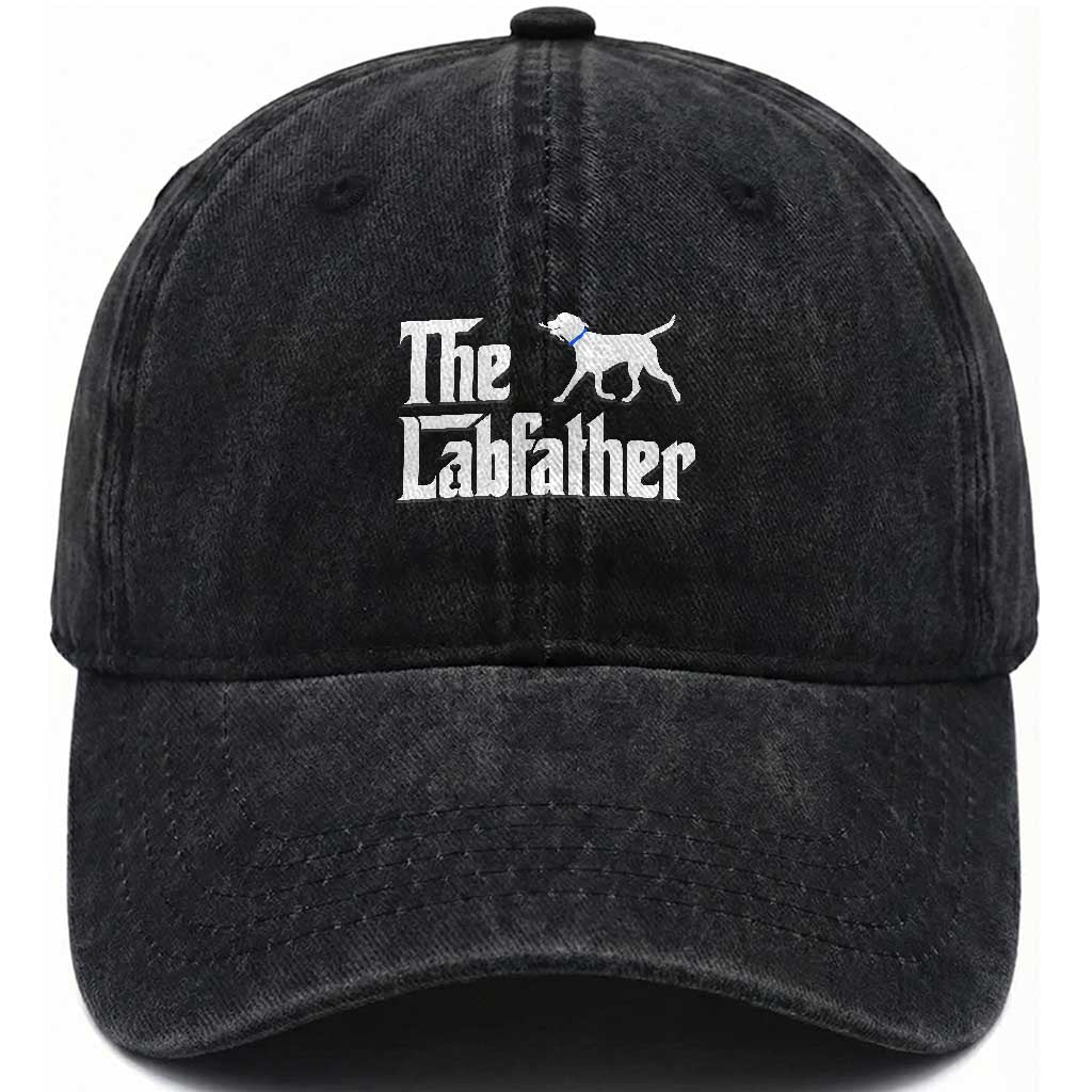 Funny Labrador Dad Washed Cotton Baseball Cap The Lab Father Fathers Day Gifts For Dog Lovers Dad
