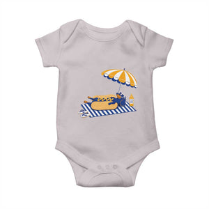 Funny Sausage Dog Baby Onesie Retro Summer Hot Dog Graphic Dachshund Dog Lover Gift