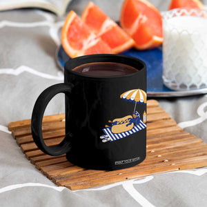 Funny Sausage Dog Coffee Mug Retro Summer Hot Dog Graphic Dachshund Dog Lover Gift
