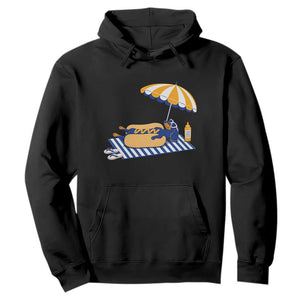 Funny Sausage Dog Hoodie Retro Summer Hot Dog Graphic Dachshund Dog Lover Gift