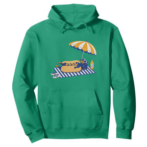 Funny Sausage Dog Hoodie Retro Summer Hot Dog Graphic Dachshund Dog Lover Gift