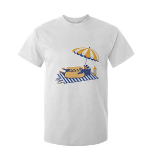 Funny Sausage Dog T Shirt For Kid Retro Summer Hot Dog Graphic Dachshund Dog Lover Gift