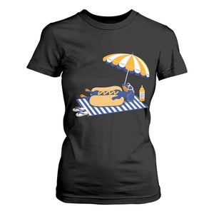 Funny Sausage Dog T Shirt For Women Retro Summer Hot Dog Graphic Dachshund Dog Lover Gift