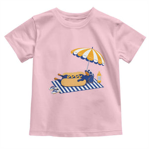 Funny Sausage Dog Toddler T Shirt Retro Summer Hot Dog Graphic Dachshund Dog Lover Gift