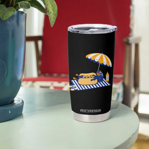 Funny Sausage Dog Tumbler Cup Retro Summer Hot Dog Graphic Dachshund Dog Lover Gift