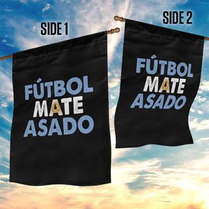 Futbol Mate Asado Argentina Soccer Fan Garden Flag Argentinian Flag Pride Vintage Football Lovers TS10 Print Your Wear