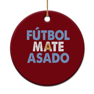 Futbol Mate Asado Argentina Soccer Fan Ceramic Ornament Argentinian Flag Pride Vintage Football Lovers TS10 1pc Red Print Your Wear