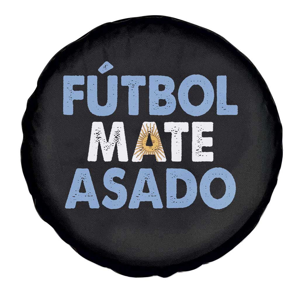 Futbol Mate Asado Argentina Soccer Fan Spare Tire Cover Argentinian Flag Pride Vintage Football Lovers TS10 Print Your Wear