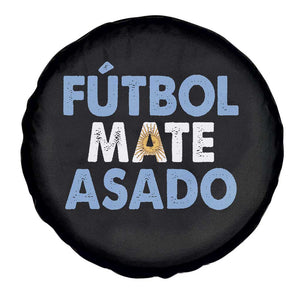 Futbol Mate Asado Argentina Soccer Fan Spare Tire Cover Argentinian Flag Pride Vintage Football Lovers TS10 Print Your Wear