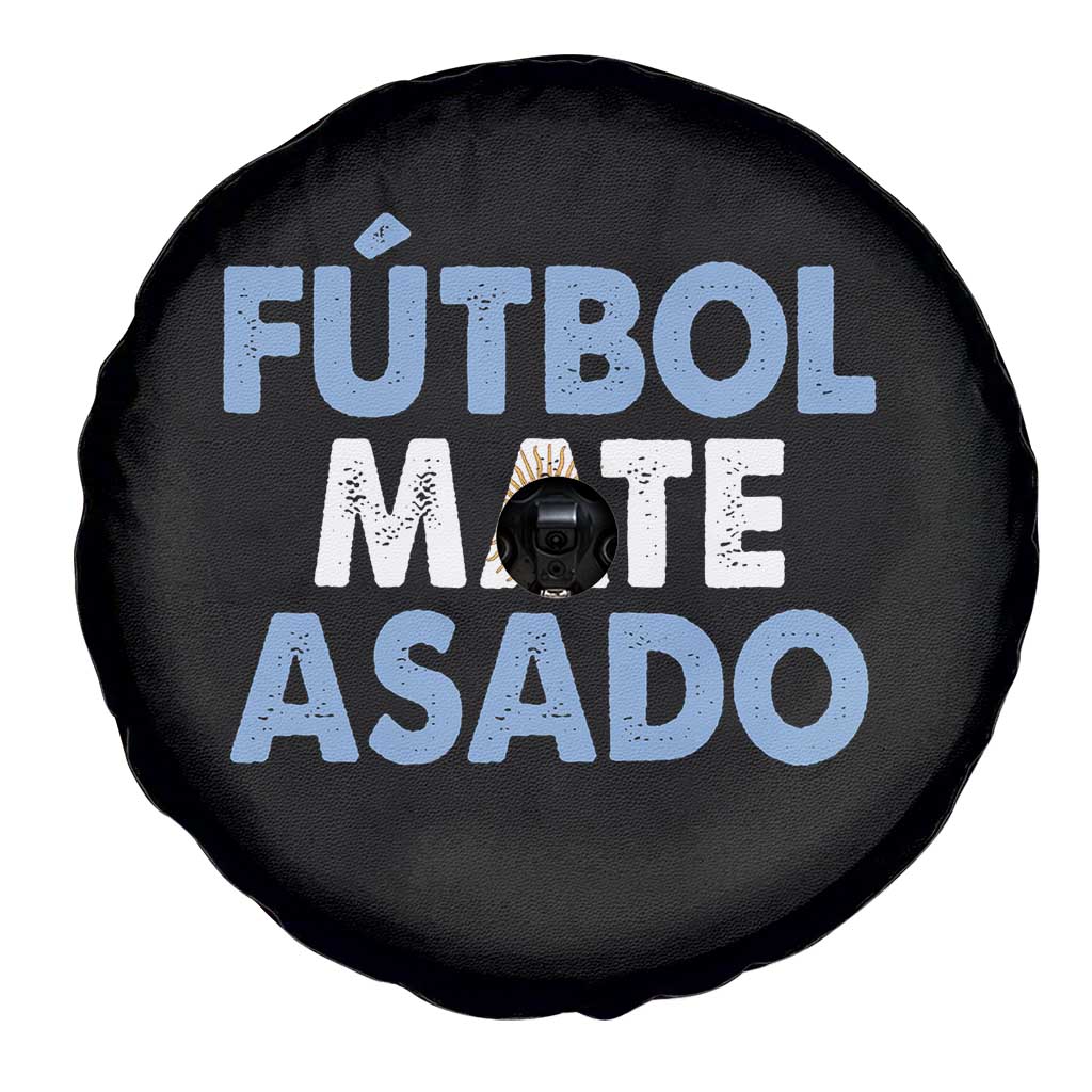 Futbol Mate Asado Argentina Soccer Fan Spare Tire Cover Argentinian Flag Pride Vintage Football Lovers TS10 Print Your Wear