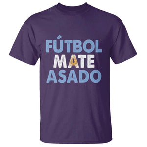 Futbol Mate Asado Argentina Soccer Fan T Shirt Argentinian Flag Pride Vintage Football Lovers TS10 Print Your Wear
