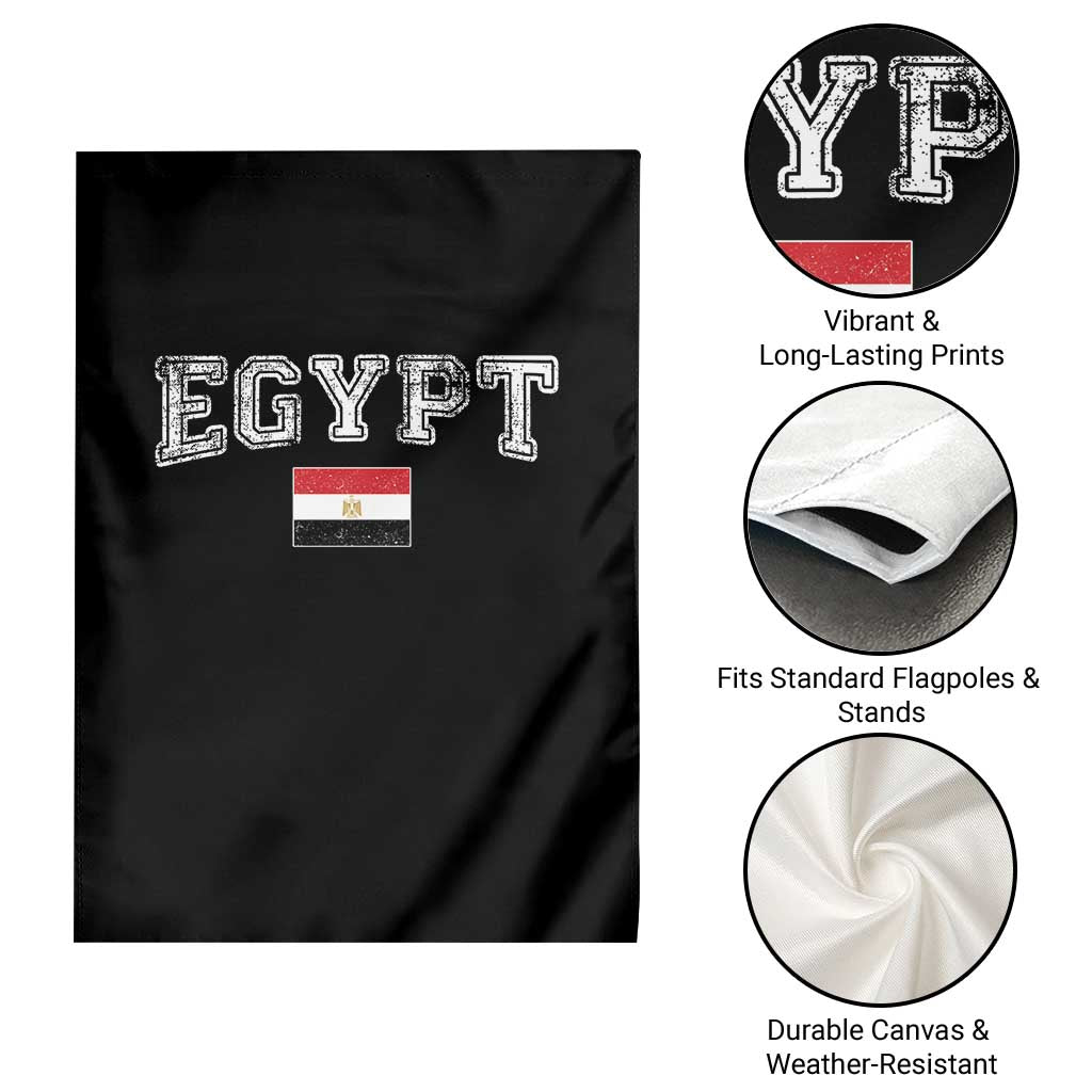 Vintage Egypt Garden Flag Distressed Flag Patriotic Football Fan Pride Gift for Egyptians TS10 Print Your Wear