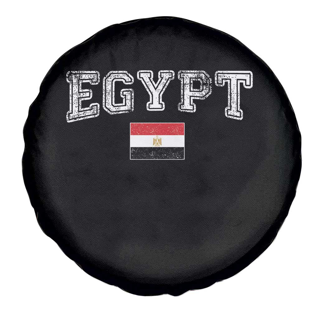 Vintage Egypt Spare Tire Cover Distressed Flag Patriotic Football Fan Pride Gift for Egyptians TS10 Print Your Wear