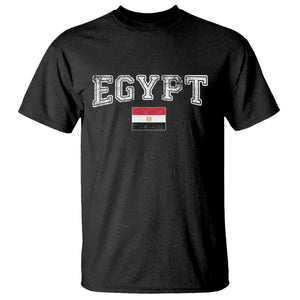 Vintage Egypt T Shirt Distressed Flag Patriotic Football Fan Pride Gift for Egyptians TS10 Black Print Your Wear