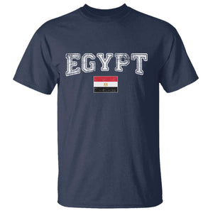 Vintage Egypt T Shirt Distressed Flag Patriotic Football Fan Pride Gift for Egyptians TS10 Navy Print Your Wear