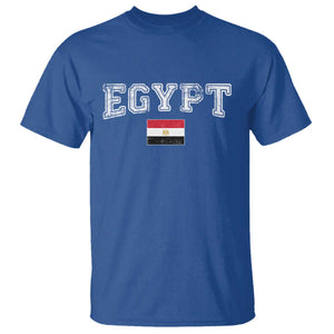 Vintage Egypt T Shirt Distressed Flag Patriotic Football Fan Pride Gift for Egyptians TS10 Royal Blue Print Your Wear