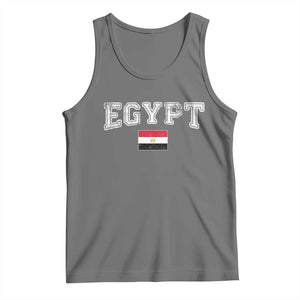 Vintage Egypt Tank Top Distressed Flag Patriotic Football Fan Pride Gift for Egyptians TS10 Black Heather Print Your Wear
