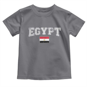 Vintage Egypt Toddler T Shirt Distressed Flag Patriotic Football Fan Pride Gift for Egyptians TS10 Charcoal Print Your Wear