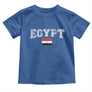 Vintage Egypt Toddler T Shirt Distressed Flag Patriotic Football Fan Pride Gift for Egyptians TS10 Royal Blue Print Your Wear