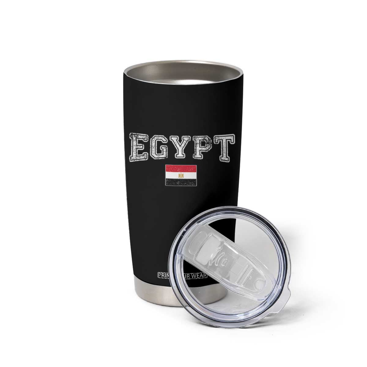 Vintage Egypt Tumbler Cup Distressed Flag Patriotic Football Fan Pride Gift for Egyptians TS10 Print Your Wear