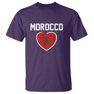Morocco Heart Flag T Shirt Patriotic Love Gift for Proud Moroccan TS10 Print Your Wear