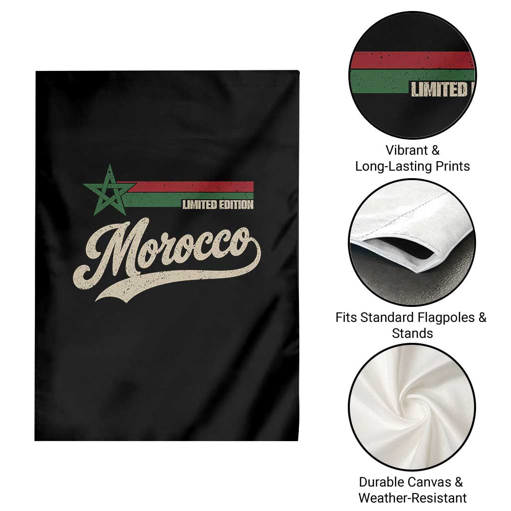 Morocco Garden Flag Limited Edition Vintage Moroccan Pride Retro TS10 Print Your Wear