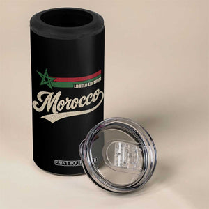 Morocco 4 in 1 Can Cooler Tumbler Limited Edition Vintage Moroccan Pride Retro TS10 Print Your Wear
