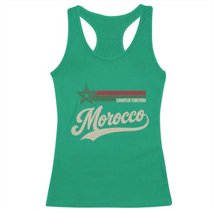Morocco Racerback Tank Top Limited Edition Vintage Moroccan Pride Retro TS10 Irish Green Print Your Wear