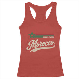 Morocco Racerback Tank Top Limited Edition Vintage Moroccan Pride Retro TS10 Red Print Your Wear