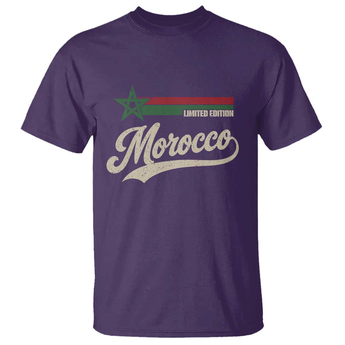 Morocco T Shirt Limited Edition Vintage Moroccan Pride Retro TS10 Print Your Wear