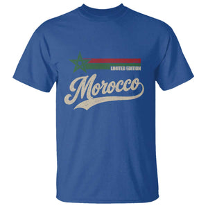 Morocco T Shirt Limited Edition Vintage Moroccan Pride Retro TS10 Royal Blue Print Your Wear