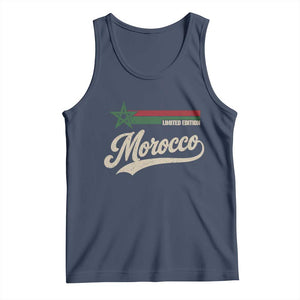 Morocco Tank Top Limited Edition Vintage Moroccan Pride Retro TS10 Navy Print Your Wear