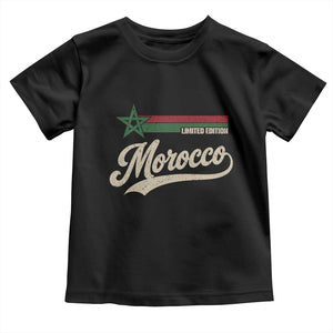 Morocco Toddler T Shirt Limited Edition Vintage Moroccan Pride Retro TS10 Black Print Your Wear