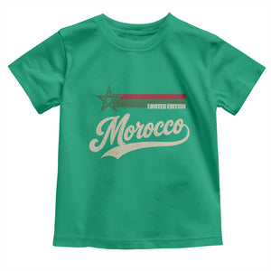 Morocco Toddler T Shirt Limited Edition Vintage Moroccan Pride Retro TS10 Irish Green Print Your Wear