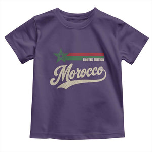 Morocco Toddler T Shirt Limited Edition Vintage Moroccan Pride Retro TS10 Purple Print Your Wear