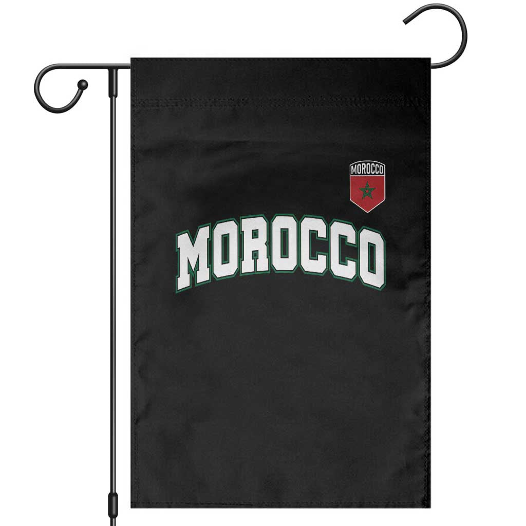 Morocco Moroccan Flag Vintage Pride Garden Flag TS10 Black Print Your Wear