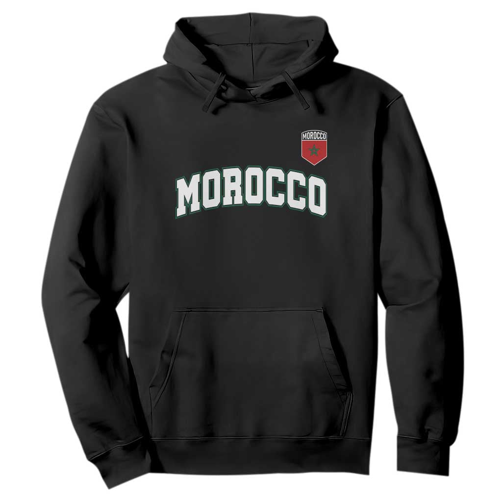 Morocco Moroccan Flag Vintage Pride Hoodie TS10 Black Print Your Wear