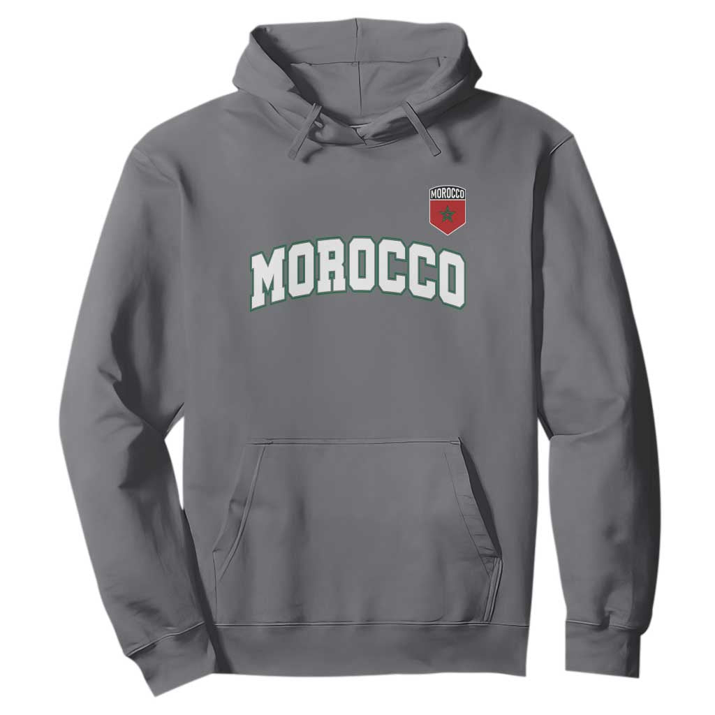 Morocco Moroccan Flag Vintage Pride Hoodie TS10 Charcoal Print Your Wear