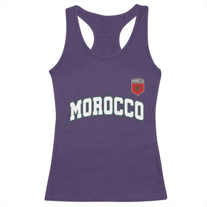 Morocco Moroccan Flag Vintage Pride Racerback Tank Top TS10 Purple Print Your Wear