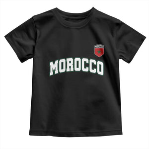 Morocco Moroccan Flag Vintage Pride Toddler T Shirt TS10 Black Print Your Wear