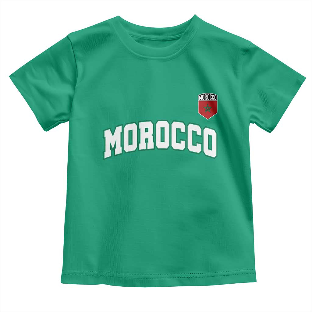 Morocco Moroccan Flag Vintage Pride Toddler T Shirt TS10 Irish Green Print Your Wear
