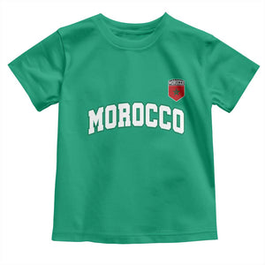 Morocco Moroccan Flag Vintage Pride Toddler T Shirt TS10 Irish Green Print Your Wear