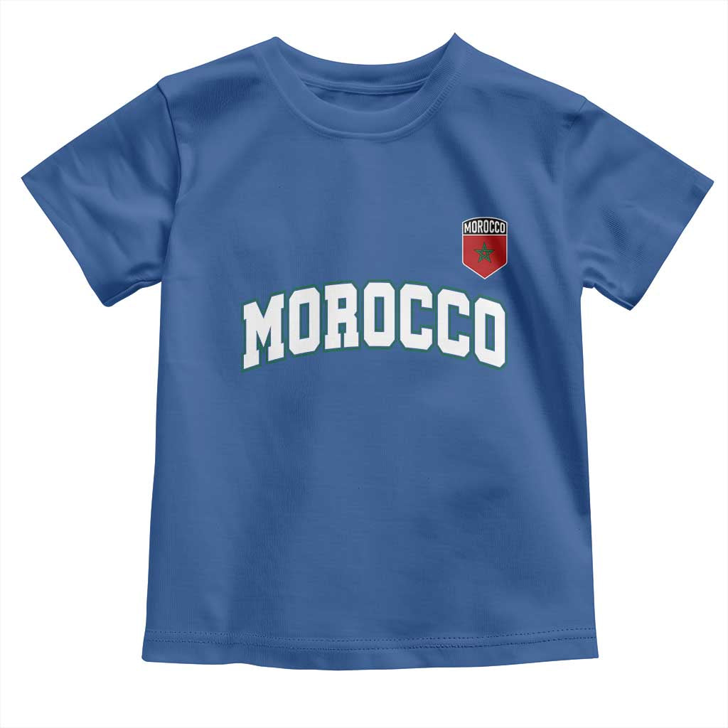 Morocco Moroccan Flag Vintage Pride Toddler T Shirt TS10 Royal Blue Print Your Wear
